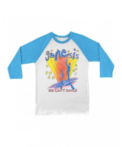 Genesis 3/4 Sleeve Baseball Tee | We Can't Dance Colorful Sketch Distressed Shirt $11.38 Shirts